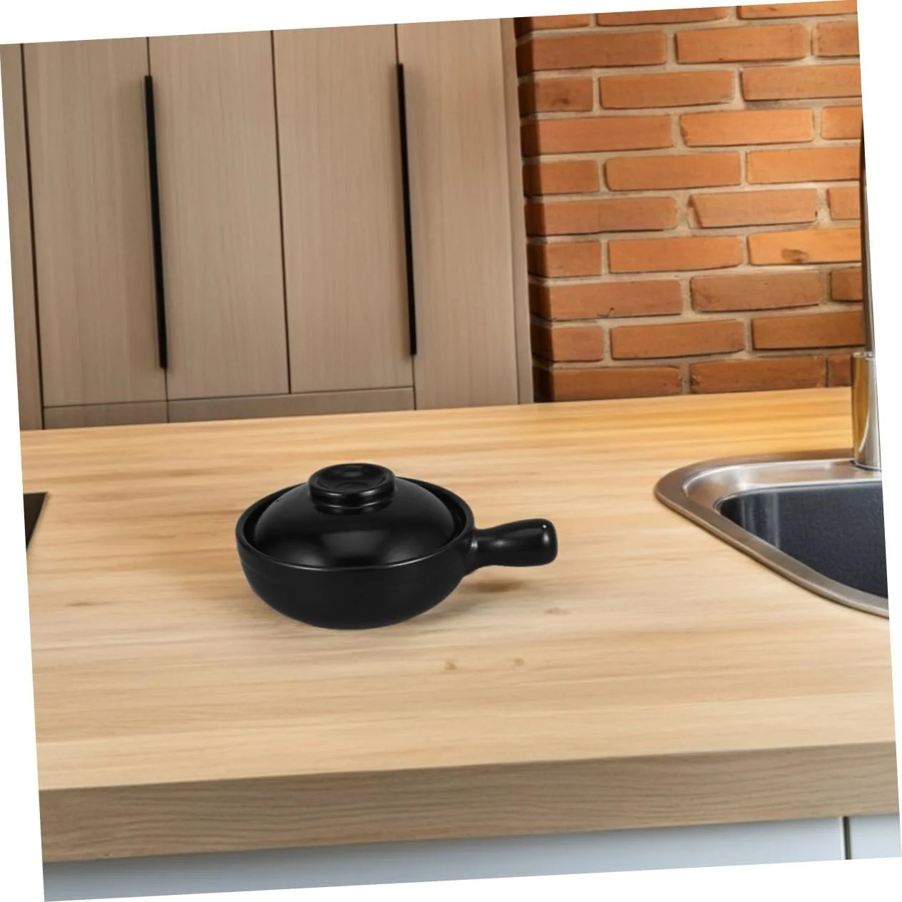 Горшок Donabe Ручная работа Китайская глина Термостойкий С крышкой, фото №3