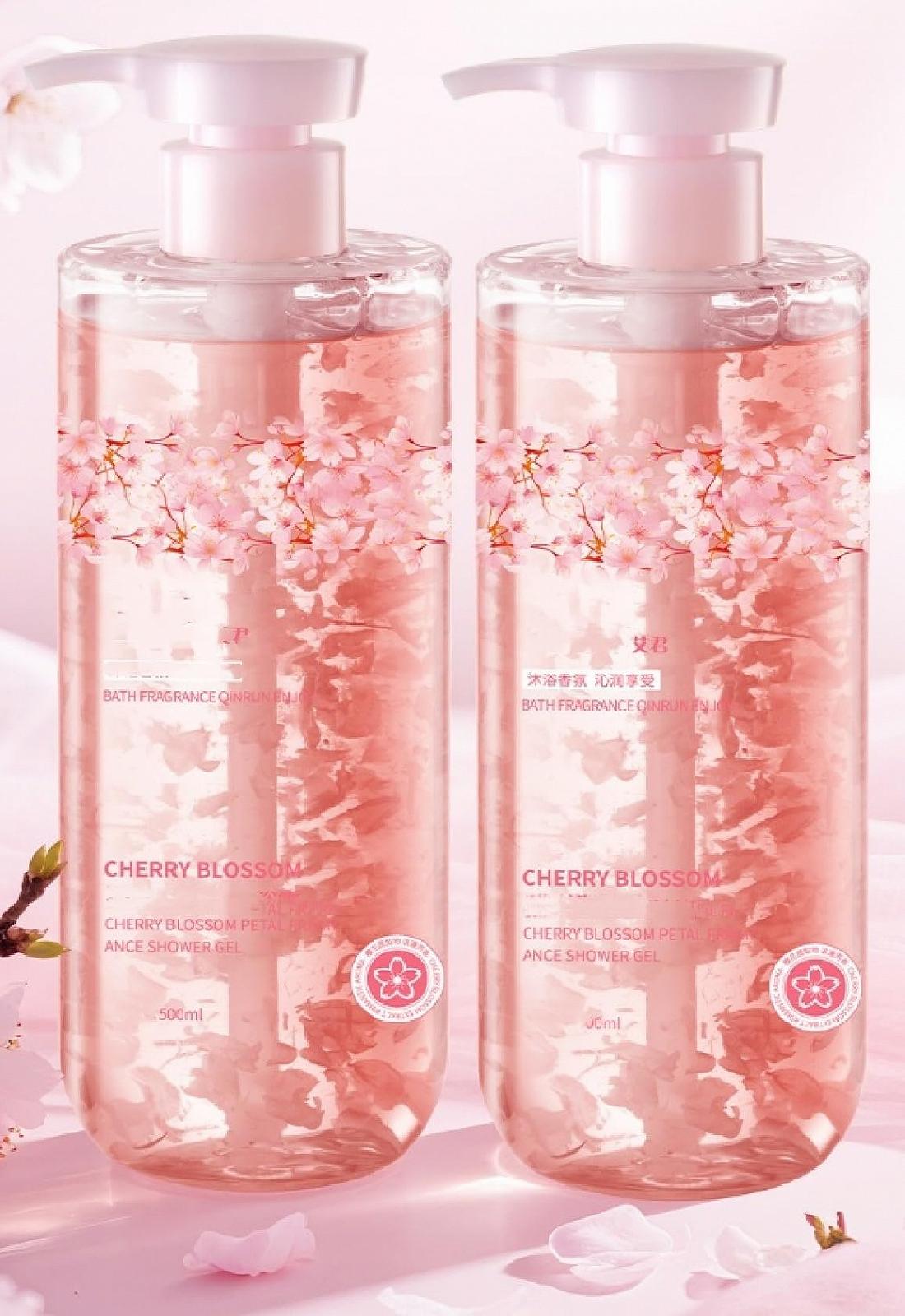 Гель для душу Cherry Blossom Real Petal з пелюстками квітів сакури 24H зволожувальний, фото №4 Гель для душу Cherry Blossom Real Petal з пелюстками квітів сакури 24H зволожувальний, фото №4