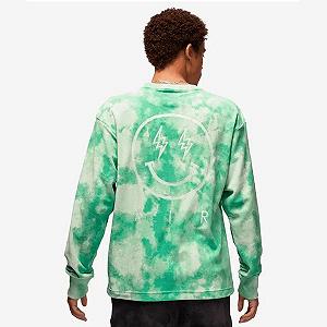Свитер Jordan x J Balvin Crewneck Зеленый M synthetic.ua - Фото 1