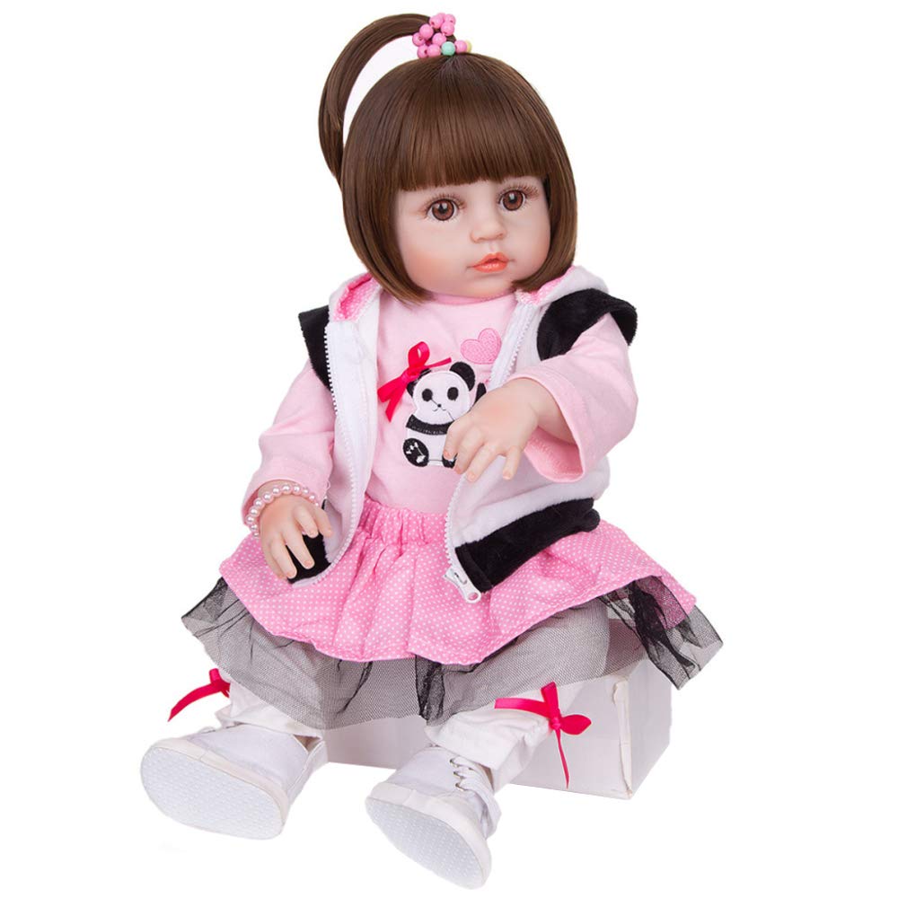 Кукла YIHANGG Reborn 19 Inch Девочка Панда Полный Силиконовый Винил 48 см, фото №4 Кукла YIHANGG Reborn 19 Inch Девочка Панда Полный Силиконовый Винил 48 см, фото №4