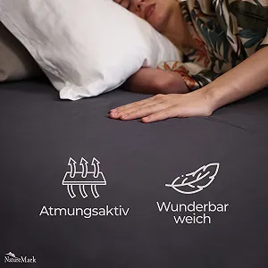 Простирадло GREEN MARK Textilien Classic 150 x 250 см Anthracite synthetic.ua - Фото 1