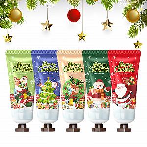 Крем для рук Набор, Рождественский крем для рук, Набор из 5 мини-кремов для рук, Рождественские подарки для женщин/подарок для мамы - Фото 1