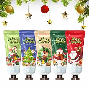 Крем для рук Набор, Рождественский крем для рук, Набор из 5 мини-кремов для рук, Рождественские подарки для женщин/подарок для мамы - Фото 1