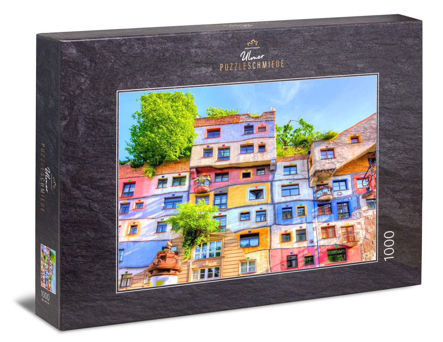 Пазл Ulmer Puzzleschmiede Classic Hundertwasser House 1000 элементов Разноцветный, фото №1