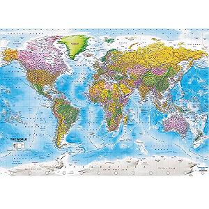 Пазл XXL Close Up Maps in Minutes World Map 1000 элементов 68 x 48 см synthetic.ua - Фото 1