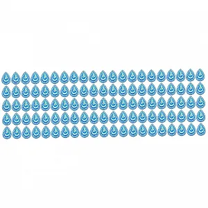 Стрази Крапля LALAFINA 3шт Смола Блакитний - Фото 1