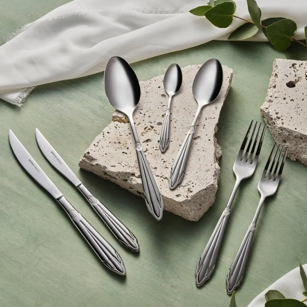 Набор столовых приборов Karaca Mantilla, 84 предмета на 12 персон, фото №4