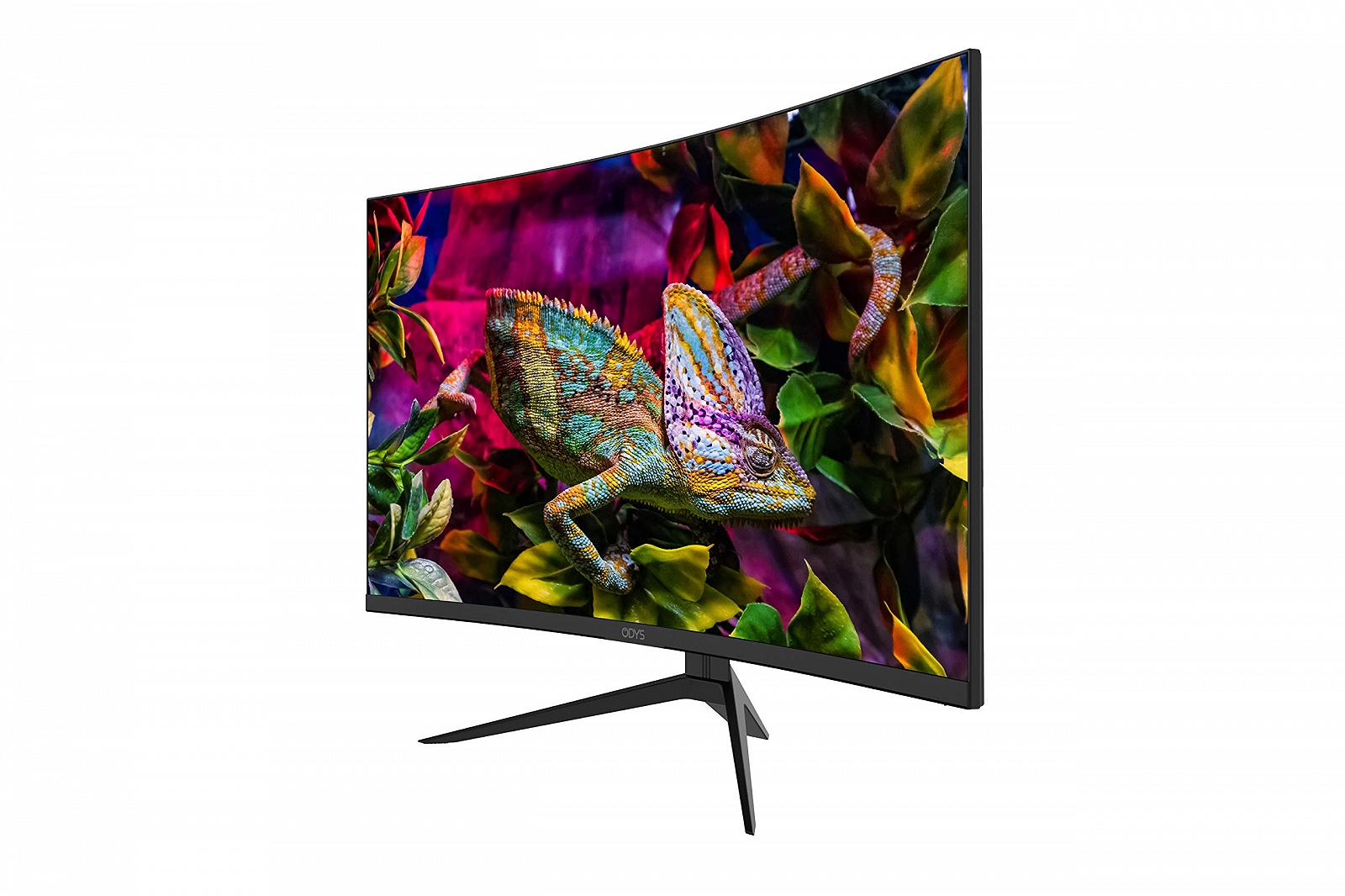 Монитор ODYS XP32 PRO 80 см (32 дюйма) WQHD Игровой с изогнутым экраном (2,560 x 1,440 пикселей, 400 кд/м², 165 Гц, 1мс время отклика, AMD Free Sync, NVIDIA G-Sync Совместимый, HDMI, Display Port, 3.5 мм аудио), фото №2