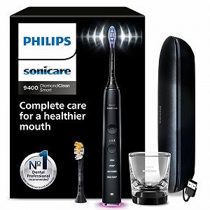 Зубная Щетка Philips Sonicare DiamondClean Smart 9400 Электрическая Звуковая с Приложением, Датчиком Давления, Определением Насадки, 4 Режима Чистки и 3 Уровня Интенсивности, Черная, Модель HX9917/89 - Фото 1