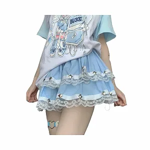 Спідниця Y2k Aesthetic Gothic Lolita Style Жіноча - Фото 1