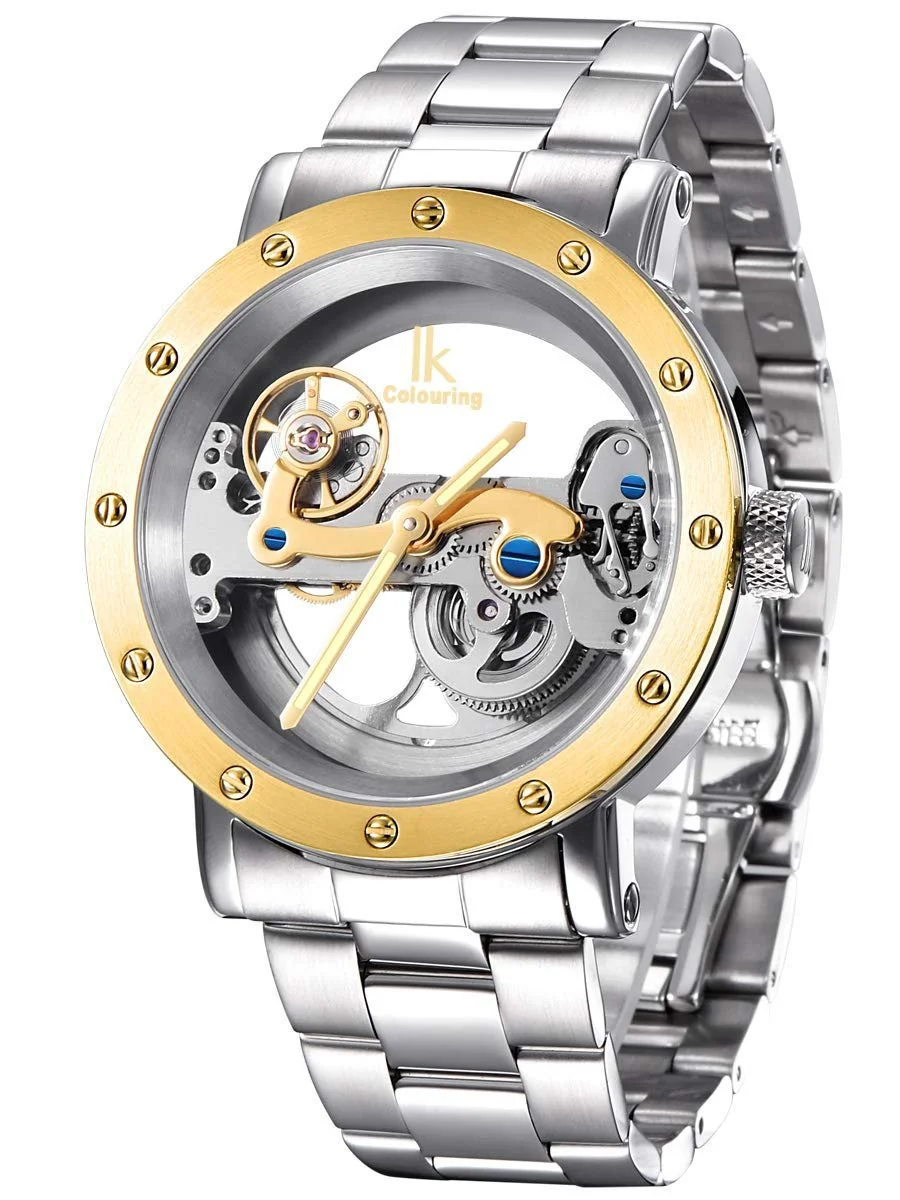 Автоматические часы Alienwork Серебристый Серебряно-золотой/серебряный/серебряный, фото №1 Автоматические часы Alienwork Серебристый Серебряно-золотой/серебряный/серебряный, фото №1