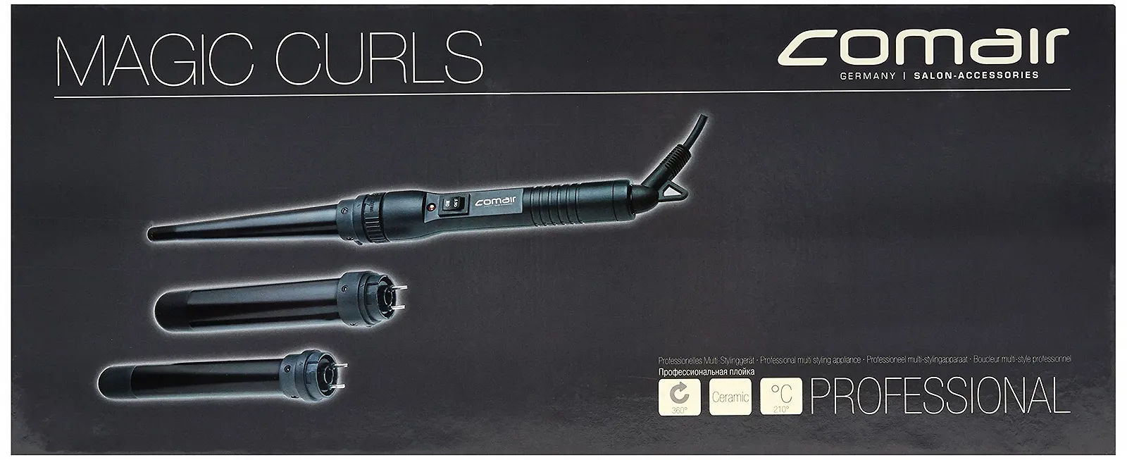 Плойка для волос Comair Professional Multi-Function Black 3 насадки, фото №3 Плойка для волос Comair Professional Multi-Function Black 3 насадки, фото №3