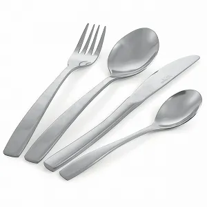 Набір столових приборів Villa d'Este Home Tivoli Madison, 24 предмети, нержавіюча сталь 18/0, поліроване срібло ціна на synthetic.ua - Фото 1 Набір столових приборів Villa d'Este Home Tivoli Madison, 24 предмети, нержавіюча сталь 18/0, поліроване срібло synthetic.ua - Фото 1