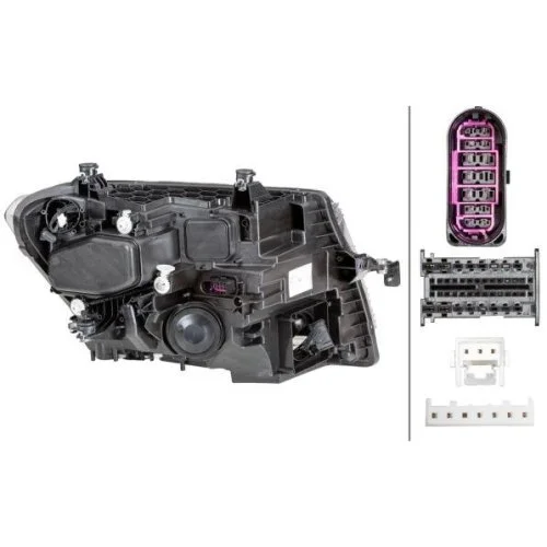 Фара основная HELLA 1LX 012 830-111 для VW, левая, фото №2