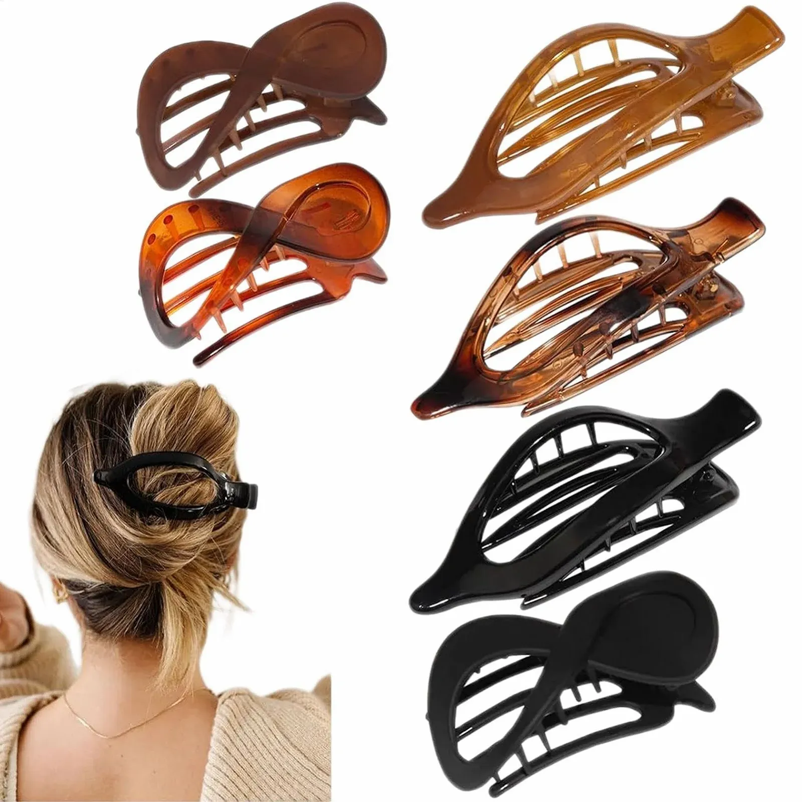 Заколки для волос CAPILI, плоские, 6 штук - для головных уборов, фото №1 Заколки для волос CAPILI, плоские, 6 штук - для головных уборов, фото №1