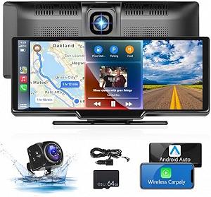 Автомагнітола Hodozzy / 9.3" / Сенсорна / Apple CarPlay / Android Auto / Bluetooth / WI-FI / FM / AUX / TF Card - Фото 1