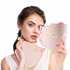 LED Маска для лица USUIELIGHT 7 Colours Световая терапия, Красный свет для антистарения, акне и подтяжки кожи - Фото 1