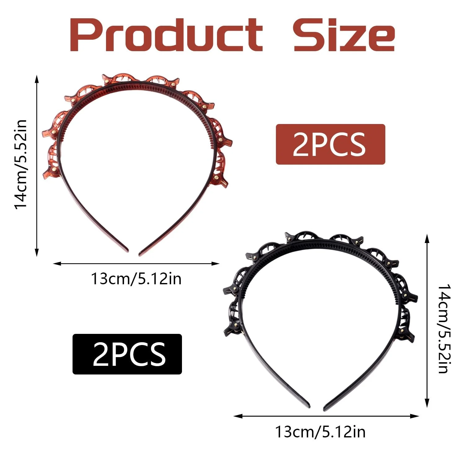 Обруч для волос с клипсами, фото №2 Обруч для волос с клипсами, фото №2