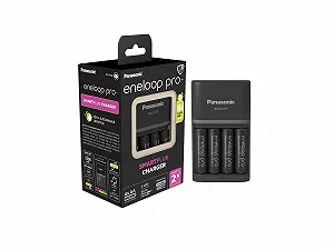 Зарядний пристрій Panasonic eneloop SmartPlus для 1–4 AA/AAA NI-MH акумуляторів Чорний - Фото 1