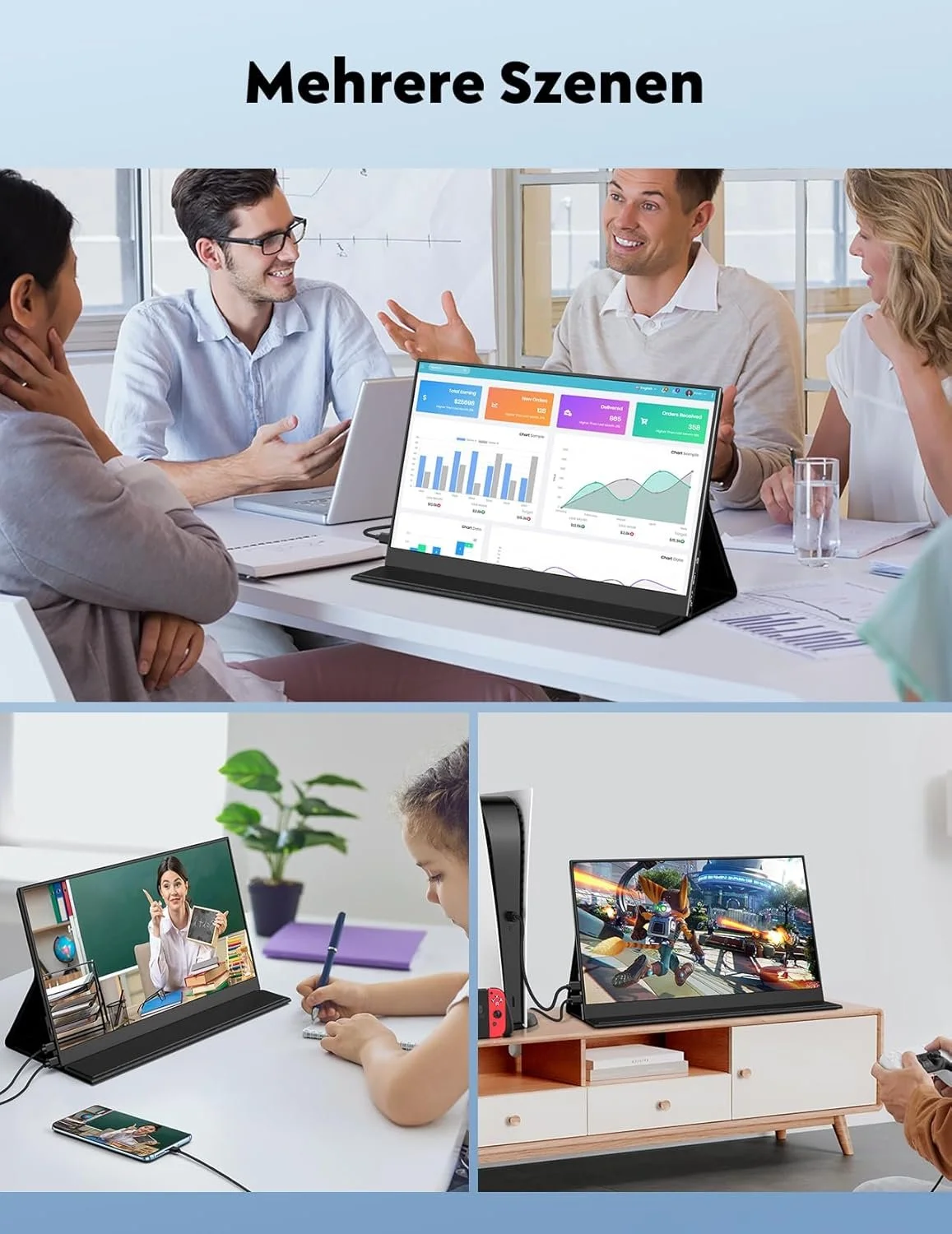 Монітор портативний 15.6" HONGO P156A06 Full HD IPS 60 Гц, фото №6 Монітор портативний 15.6" HONGO P156A06 Full HD IPS 60 Гц, фото №6