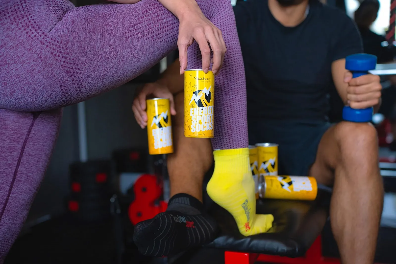 Шкарпетки Energy Drink Sport Rainbow Socks для жінок та чоловіків - 2 пари, фото №5