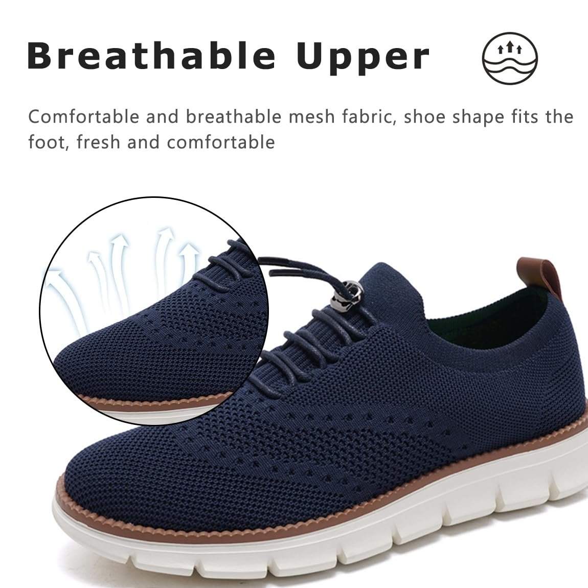 Міські Кросівки Sudychen Breeze Чоловічі Сітка Oxford Легкі Повсякденні Сліпони Дихаючі Елегантні Wearbreeze, фото №2