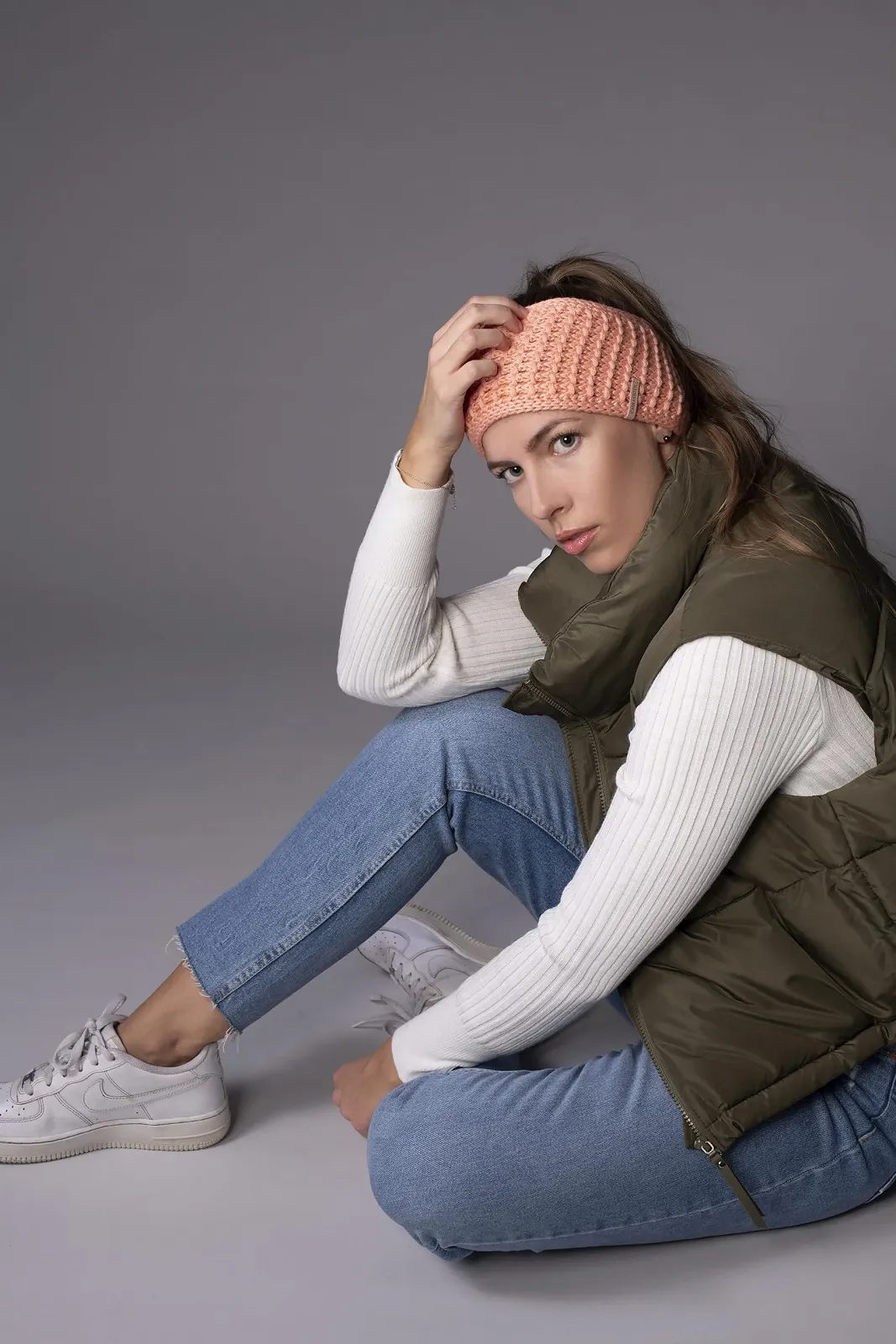 Пов'язка на голову CHILLOUTS Cleo Широка Зимова Флісова Підкладка, фото №4