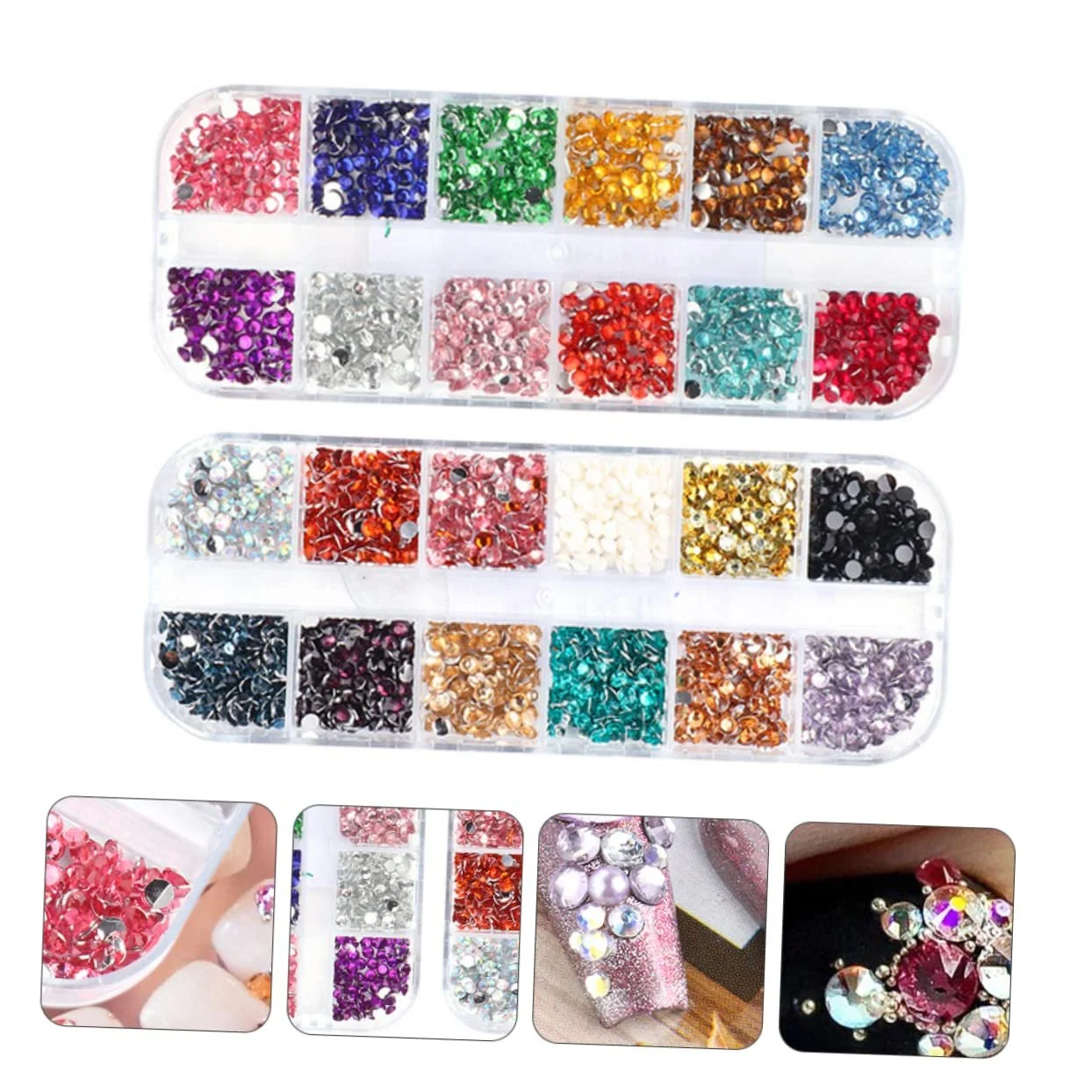 Прикраса для нігтів FOMIYES Стрази, фото №8