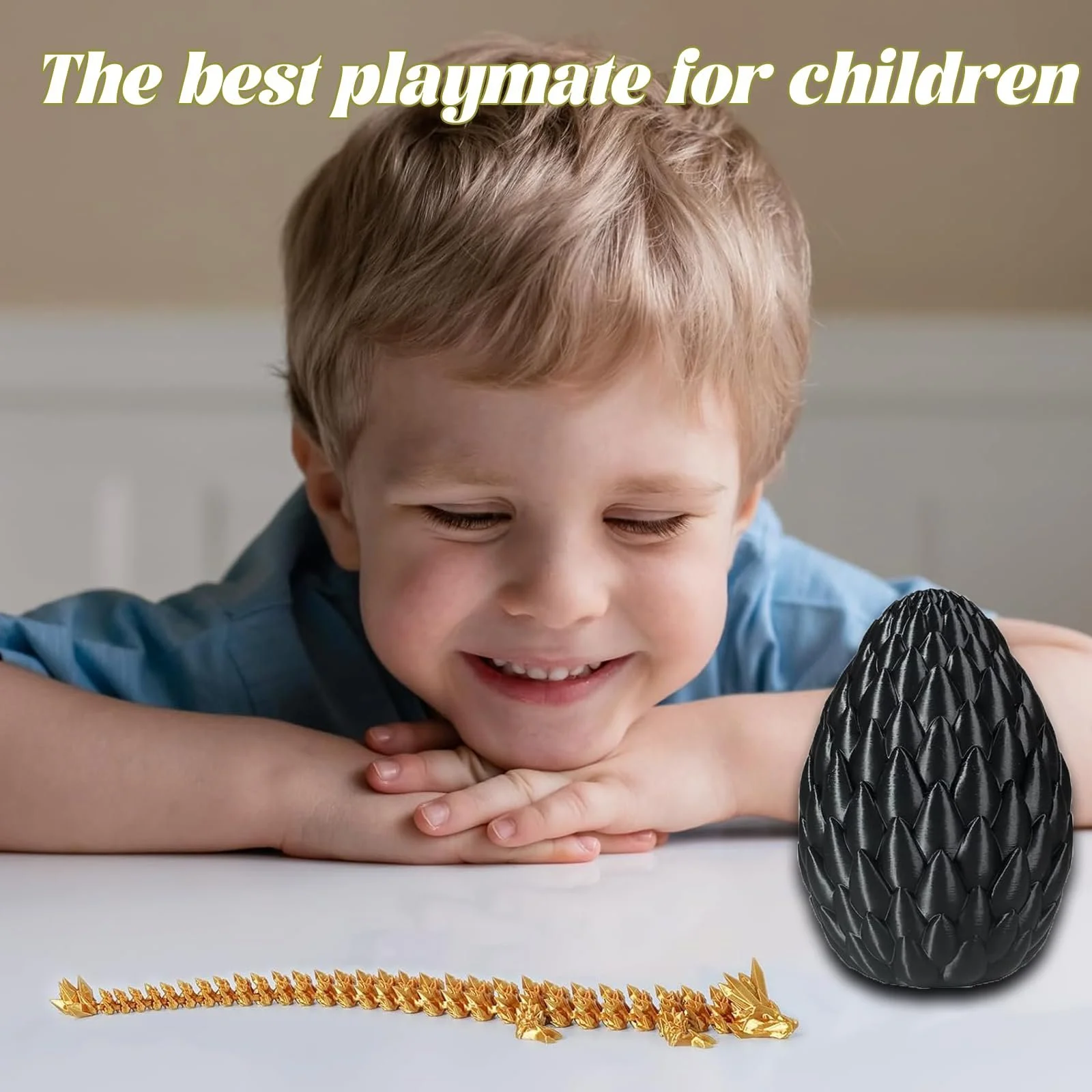 Фигурка 3D дракон с яйцом AHEJIOO 3D Dragon Egg Mystical Dragon черная, фото №7 Фигурка 3D дракон с яйцом AHEJIOO 3D Dragon Egg Mystical Dragon черная, фото №7