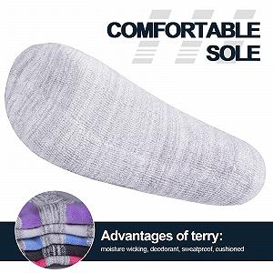 Носки YUEDGE Спортивные Хлопковые для Женщин Дышащие Высокого Качества, 5 пар synthetic.ua - Фото 1