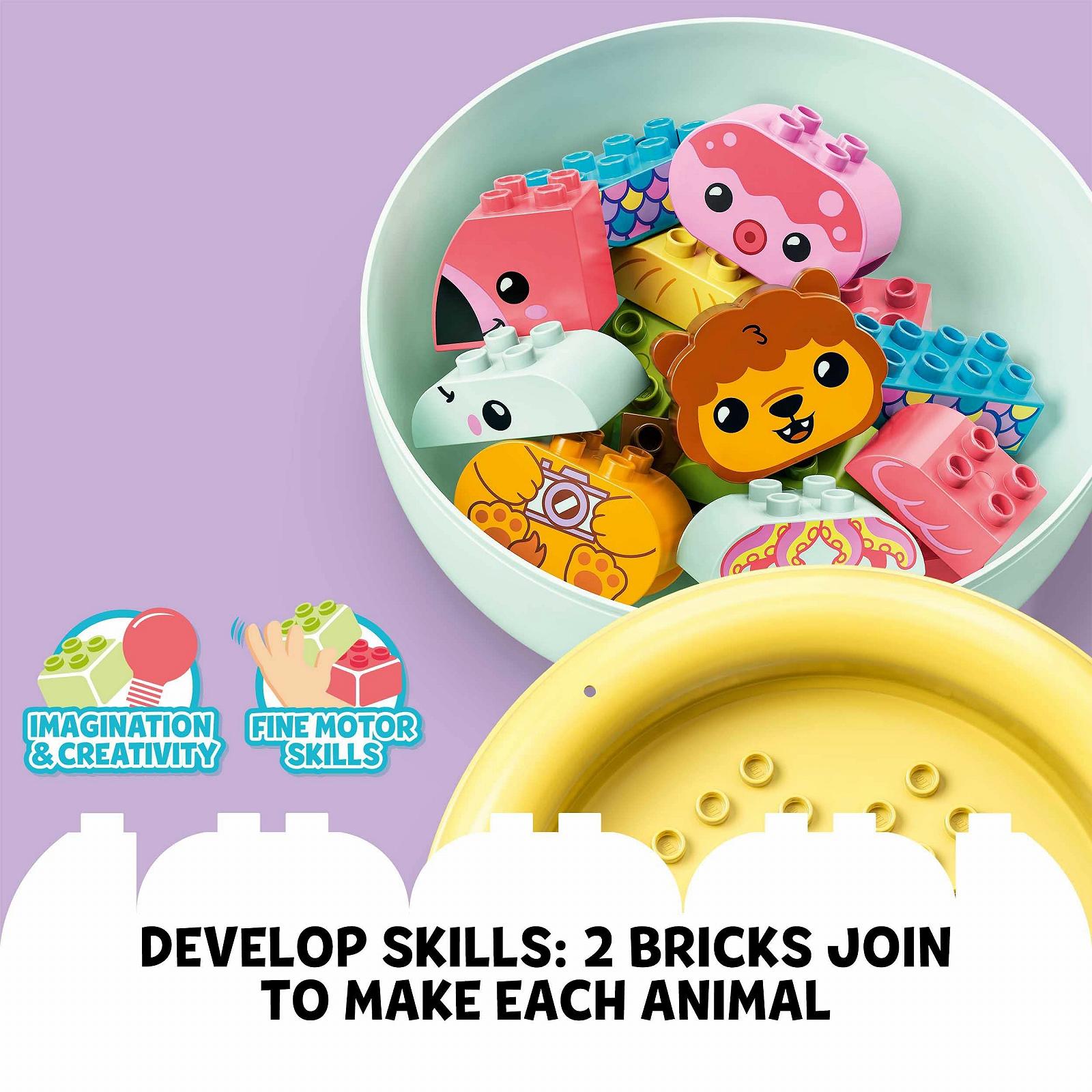 LEGO DUPLO Іграшка для ванни Плаваючий Острів з Тваринами 10966, фото №5