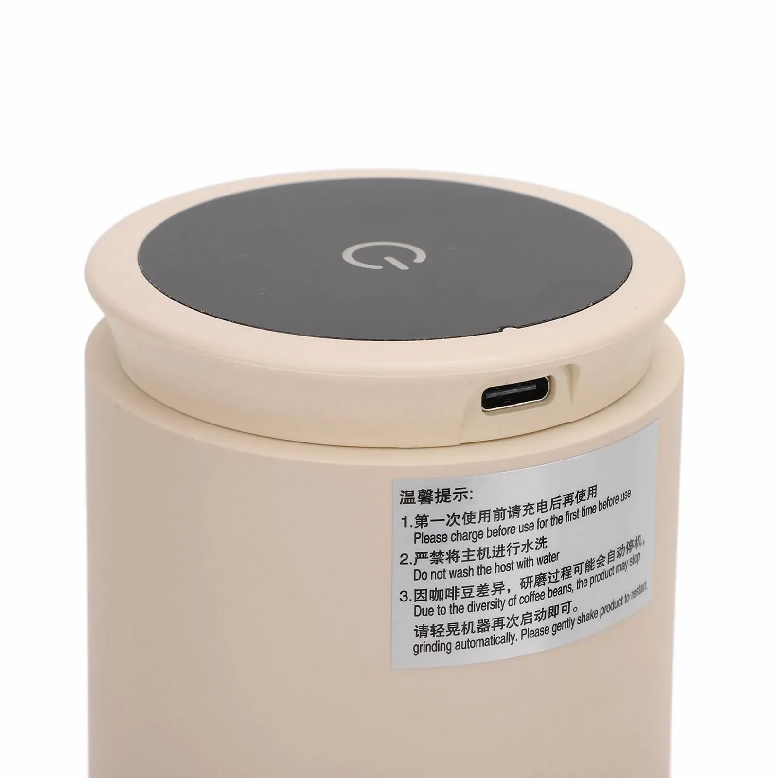 Электрическая кофемолка портативная с 38 регулируемыми настройками Beige, фото №4 Электрическая кофемолка портативная с 38 регулируемыми настройками Beige, фото №4