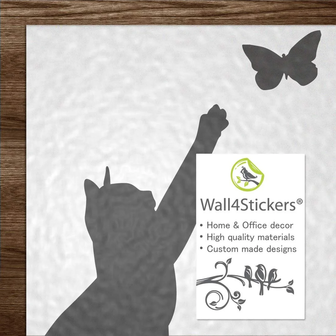 Наклейка на стіну Cat Вінілова Самоклеюча Чорна 300 x 400 мм, фото №6