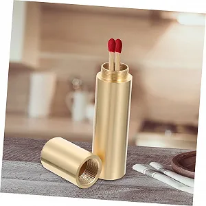 Коробка для зберігання YARNOW 3 шт., аварійний тримач, маленька трубка, цинковий контейнер для виживання, дорожній металевий латунний футляр synthetic.ua - Фото 1