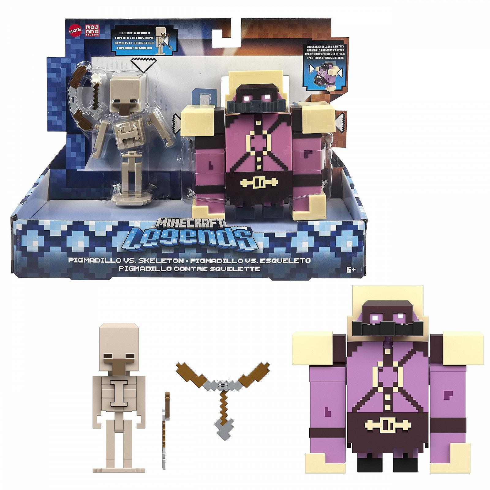 Фигурка Minecraft Mattel Legends Pigmadillo против Skeleton, фото №5