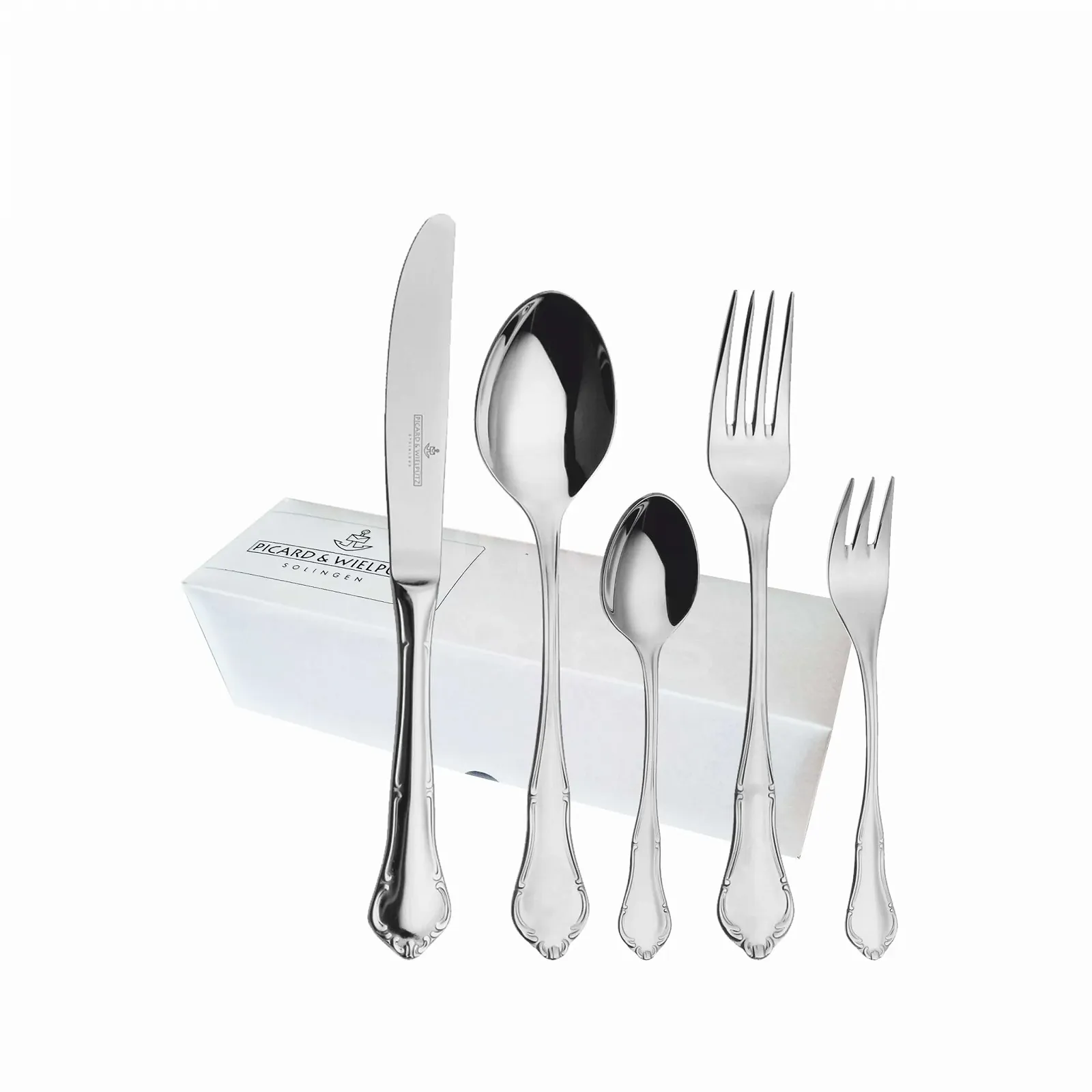 Набір столових приборів Picard & Wielputz Palazzo 30 предметів, суцільна ручка, нержавіюча сталь, фото №1