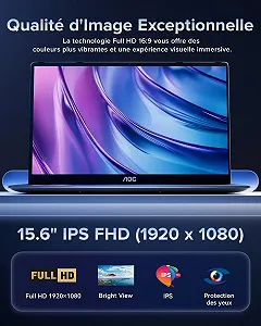 Ноутбук 15.6" AOC AX15 Intel N97 RAM 16GB SSD 512GB Windows 11 Алюминиевый корпус synthetic.ua - Фото 1