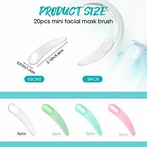 Шпатели косметологические для крема и масок разноцветные 20 шт. synthetic.ua - Фото 1