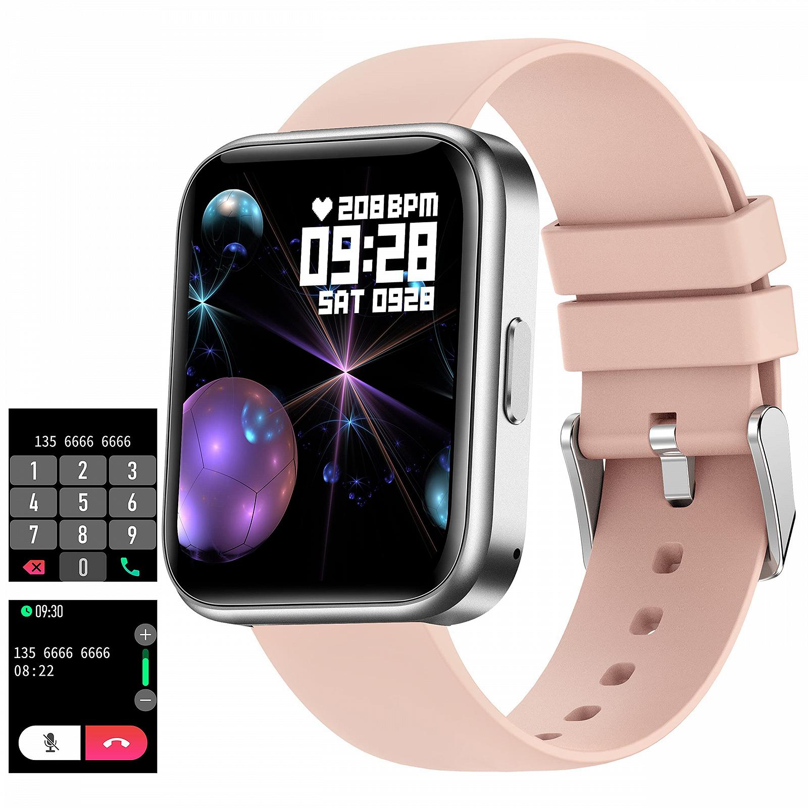Смарт-часы Fitness Tracker 1.69 дюйма Сенсорный экран Серебристый, фото №1