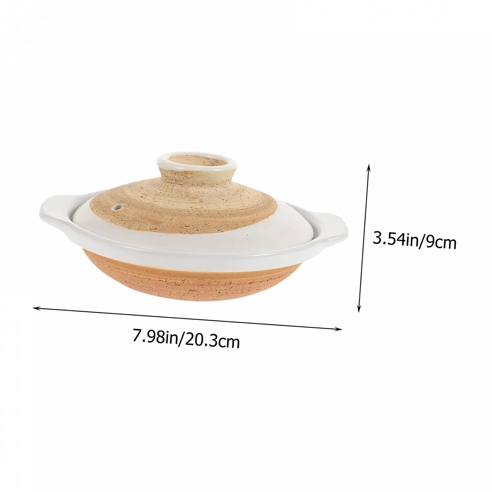 Кастрюля для запекания VALICLUD Керамическая с крышкой Японский стиль, фото №2