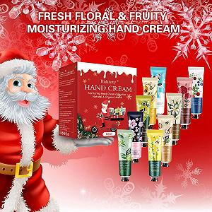 Набір різдвяних кремів для рук 2025, набір кремів для рук, різдвяні подарунки, міні-креми для рук, 10 штук в упаковці - Фото 1