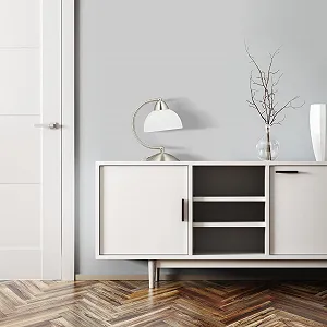 Настільна лампа Relaxdays Touch Retro E14 Dimmable Glass & Iron 25 x 15 x 19 см Срібляста synthetic.ua - Фото 1