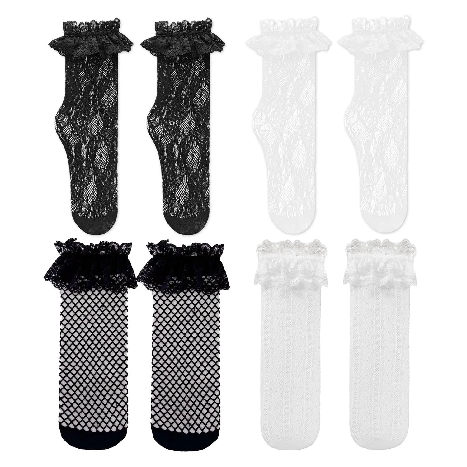 Шкарпетки Мереживні SLEEKEE 4 пари, фото №1 Шкарпетки Мереживні SLEEKEE 4 пари, фото №1
