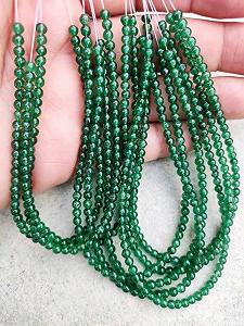 Бусины Авантюрин Зеленый Натуральный Ограненные 3.5-4 мм synthetic.ua - Фото 1