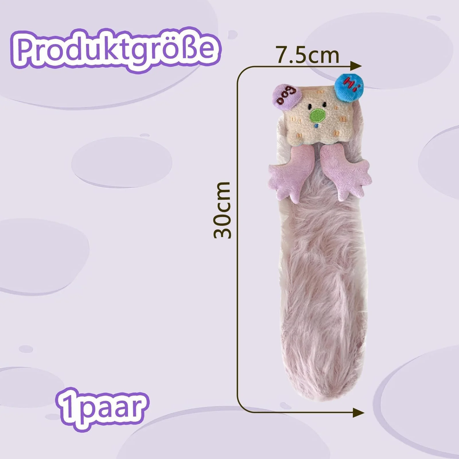 1 пара пухнастих шкарпеток, фото №2