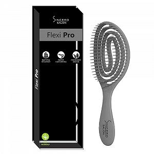 Щітка для волосся Sincero Salon Flexi Pro Сіра - Антистатична щітка для волосся - Щітка для вологого волосся для жінок - Ідеально підходить для довгого волосся та кучерів - Щітка для волосся без висмикування - Фото 1