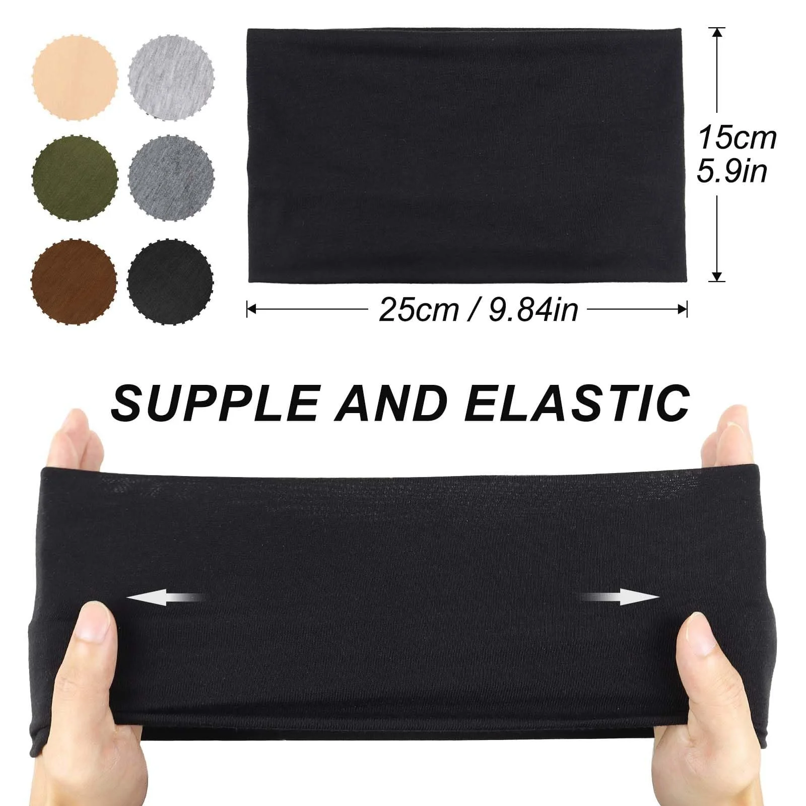 Пов'язка на голову Широка для жінок, фото №7