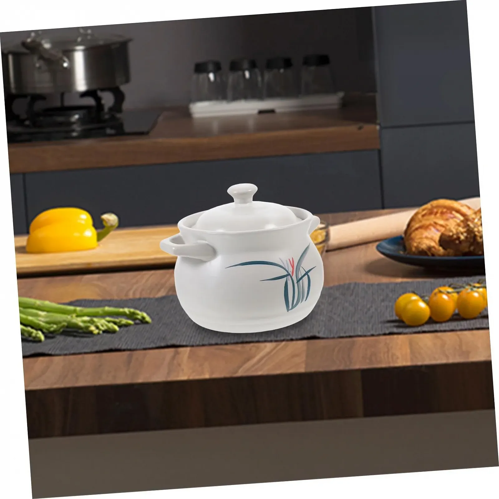 Каструля для запікання керамічна термостійка з кришкою 2 л, фото №9