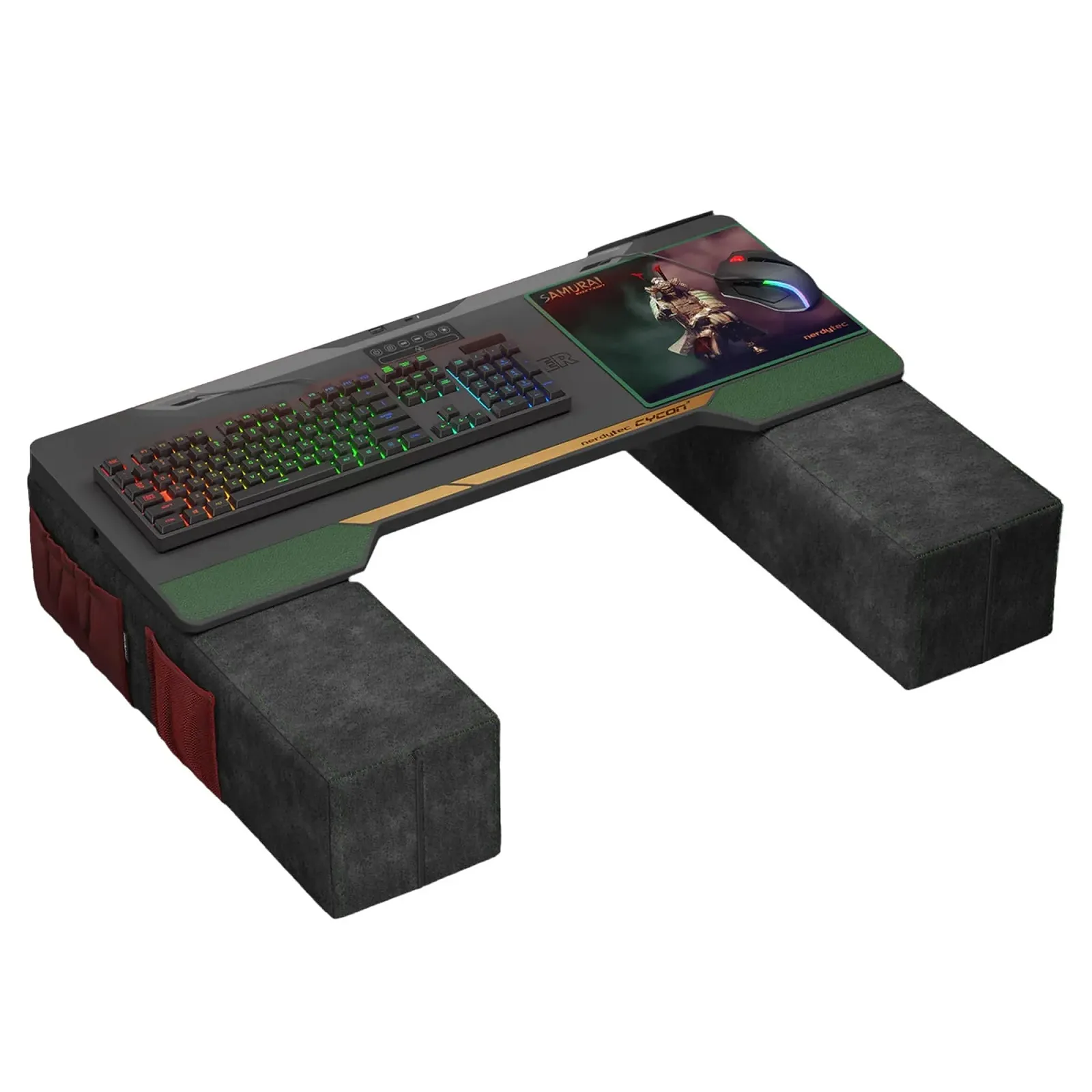 Підставка для ноутбука Couchmaster CYCON

Samurai Edition з Horizonlight Bar, Ultimate Ergonomic USB Hub, ігровий стіл для дивана та ліжка, сумісний з усіма клавіатурами та мишами, ноутбуками, ПК, колір: червоно-чорний, фото №1