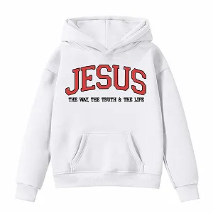 Пуловер для дівчат з круглим вирізом і літерним принтом synthetic.ua - Фото 1